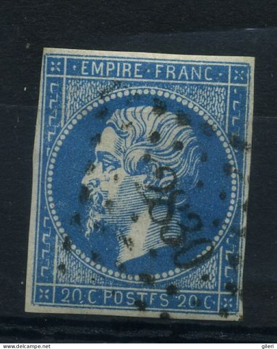 N 14A Ob PC2830 - Variété : Poste F - 1853-1860 Napoleon III