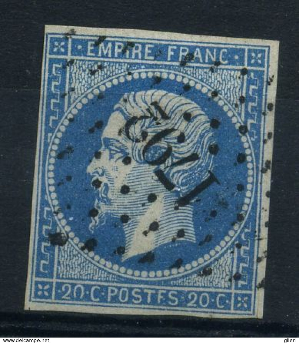 N 14A Ob PC1792 - Variété : Poste F - 1853-1860 Napoleon III