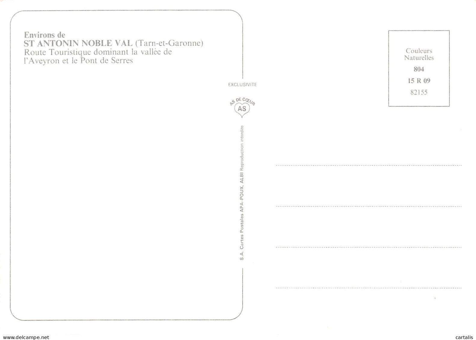 82-SAINT ANTONIN NOBLE VAL-N°3705-A/0277 - Saint Antonin Noble Val