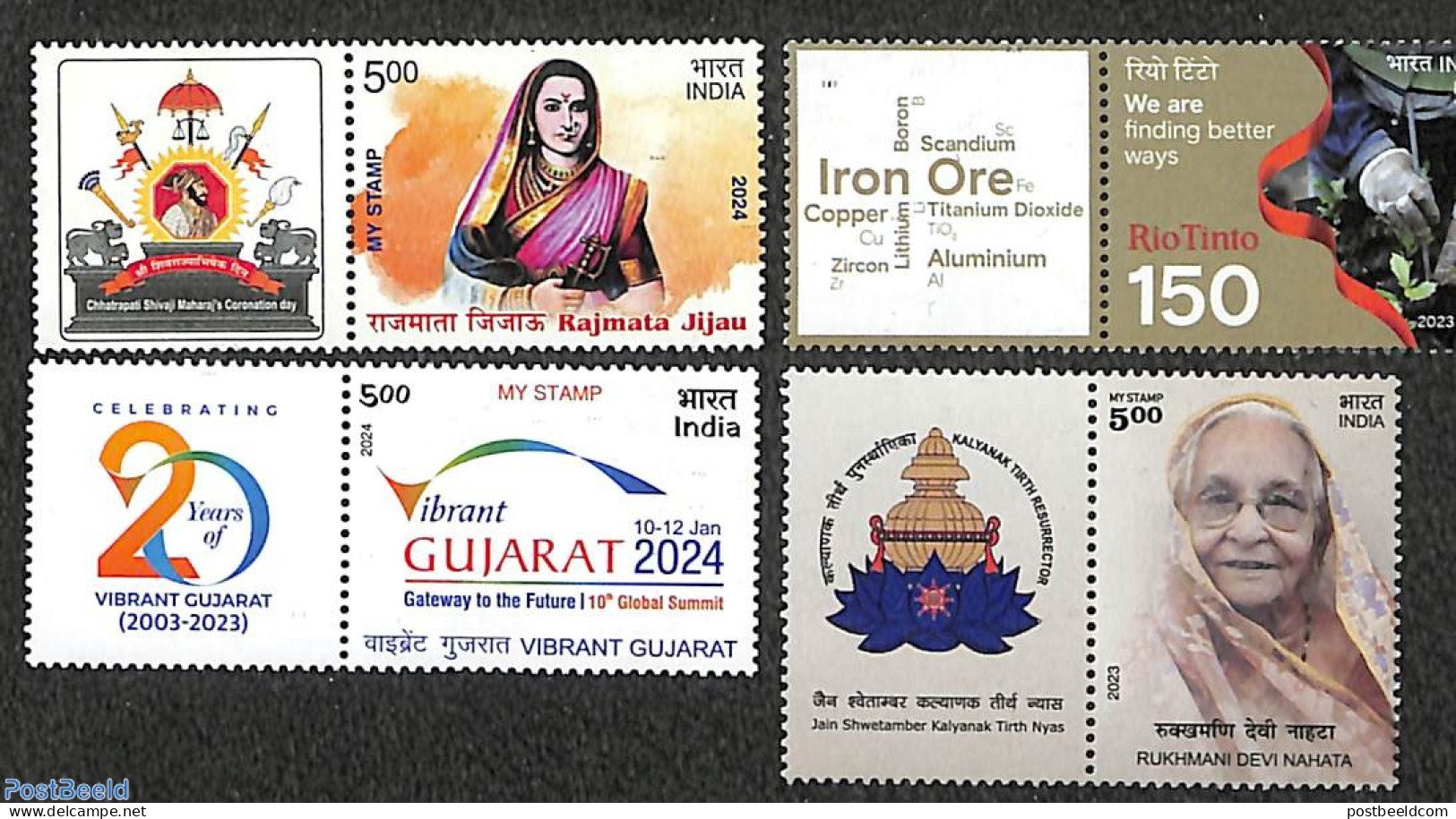 India 2023 My Stamp 4v+tabs, Mint NH - Ungebraucht