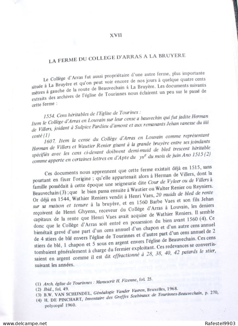 Livre BEAUVECHAIN Néthen Sclimpré Nodebais Tourinnes la grosse L'Ecluse Hamme Mille Piétrebais Brabant Wallon