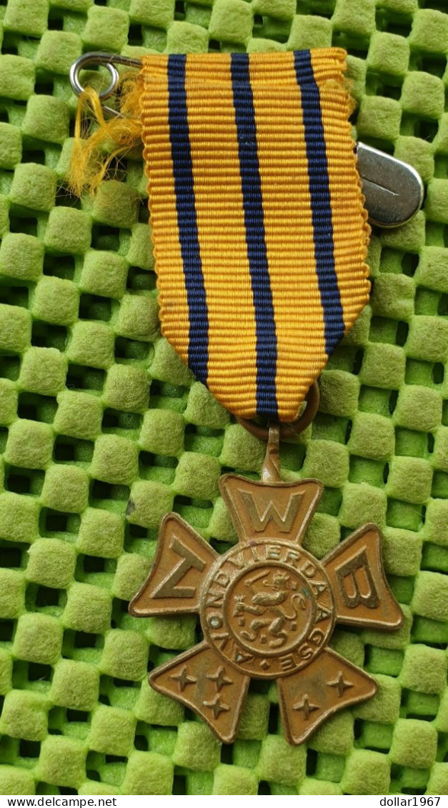 Medaile   :  Brons Avondvierdaagse N.W.B, Nijmegen  -  Original Foto  !!  Medallion  Dutch - Sonstige & Ohne Zuordnung