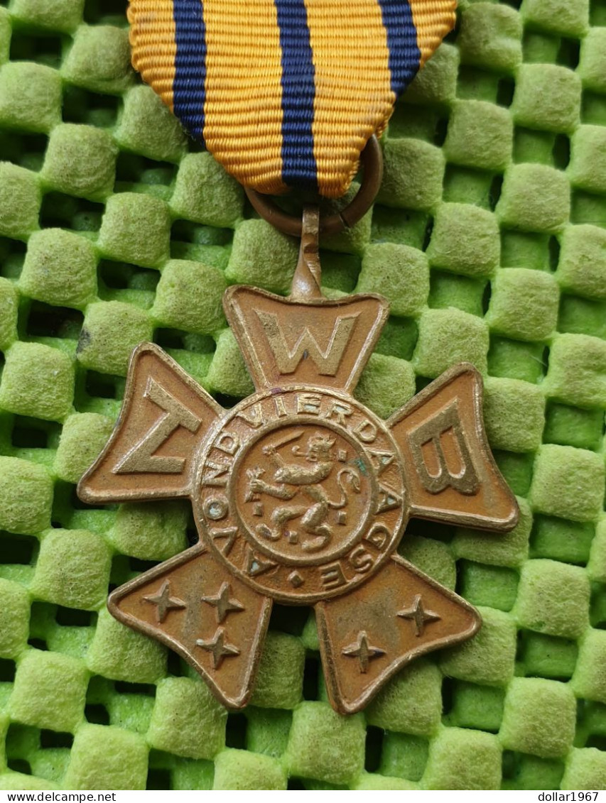 Medaile   :  Brons Avondvierdaagse N.W.B, Nijmegen  -  Original Foto  !!  Medallion  Dutch - Autres & Non Classés