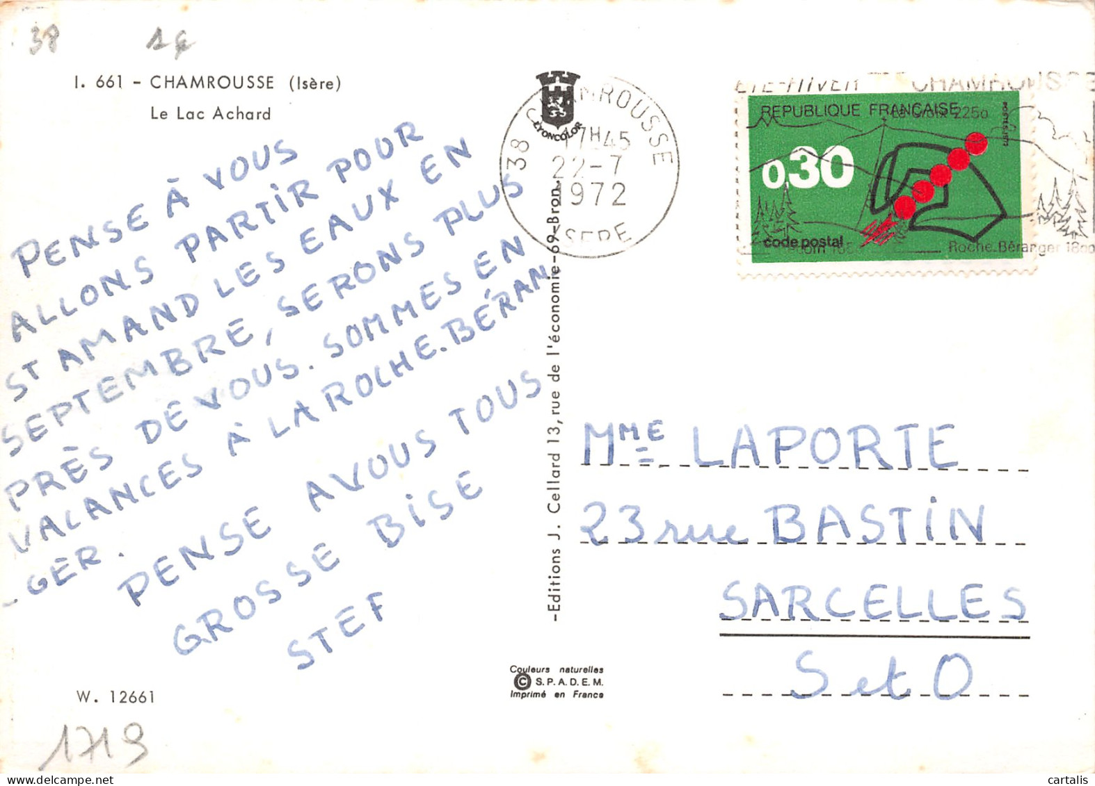 38-CHAMROUSSE-N°3709-B/0055 - Chamrousse
