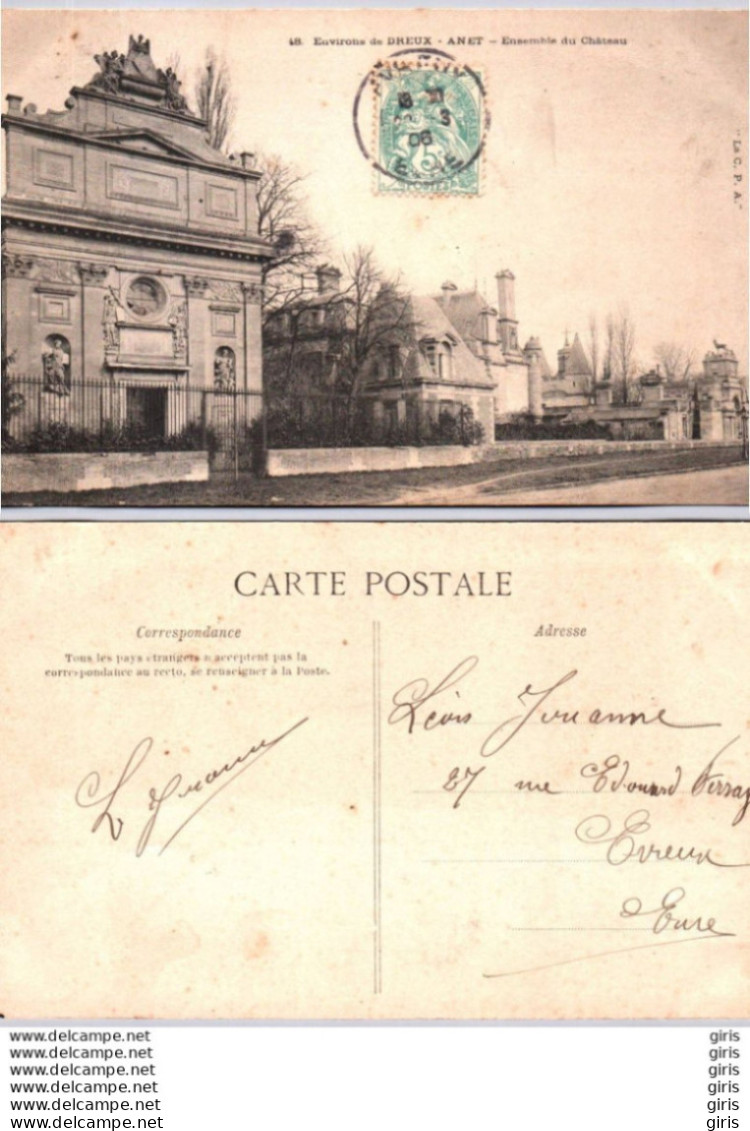 28 - Eure Et Loir - Château D'Anet - Ensemble Du Château - Anet