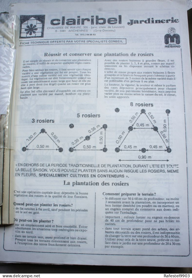 Bulletin Horticole LE COURTILLE N°1-84 Vallée Néthen BEAUVECHAIN Hamme Mille Brabant Wallon Horticulture - Belgien