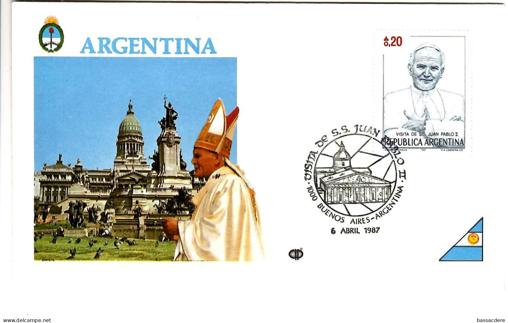 79558 -   12  Enveloppe Voyage Du Pape JEAN  PAUL  II - Storia Postale