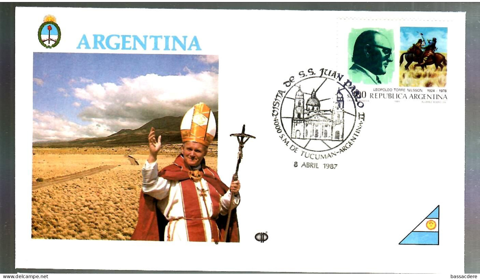 79558 -   12  Enveloppe Voyage Du Pape JEAN  PAUL  II - Cartas & Documentos