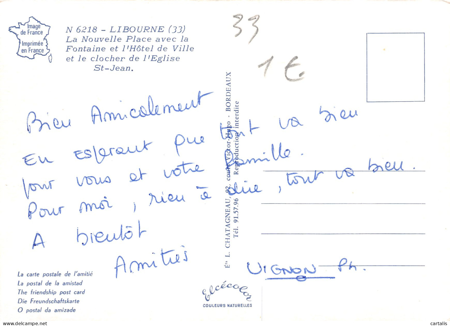 33-LIBOURNE-N°3711-B/0347 - Libourne