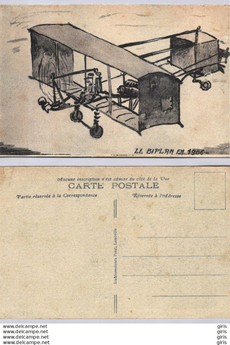 Cp - Transports - Aviation - Avions - ....-1914: Précurseurs - Le Biplan En 1906 - ....-1914: Precursors