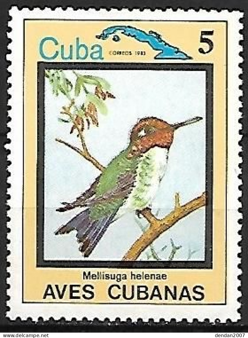 Cuba -MNH ** 1983 :  Bee Hummingbird  -  Mellisuga Helenae - Hummingbirds