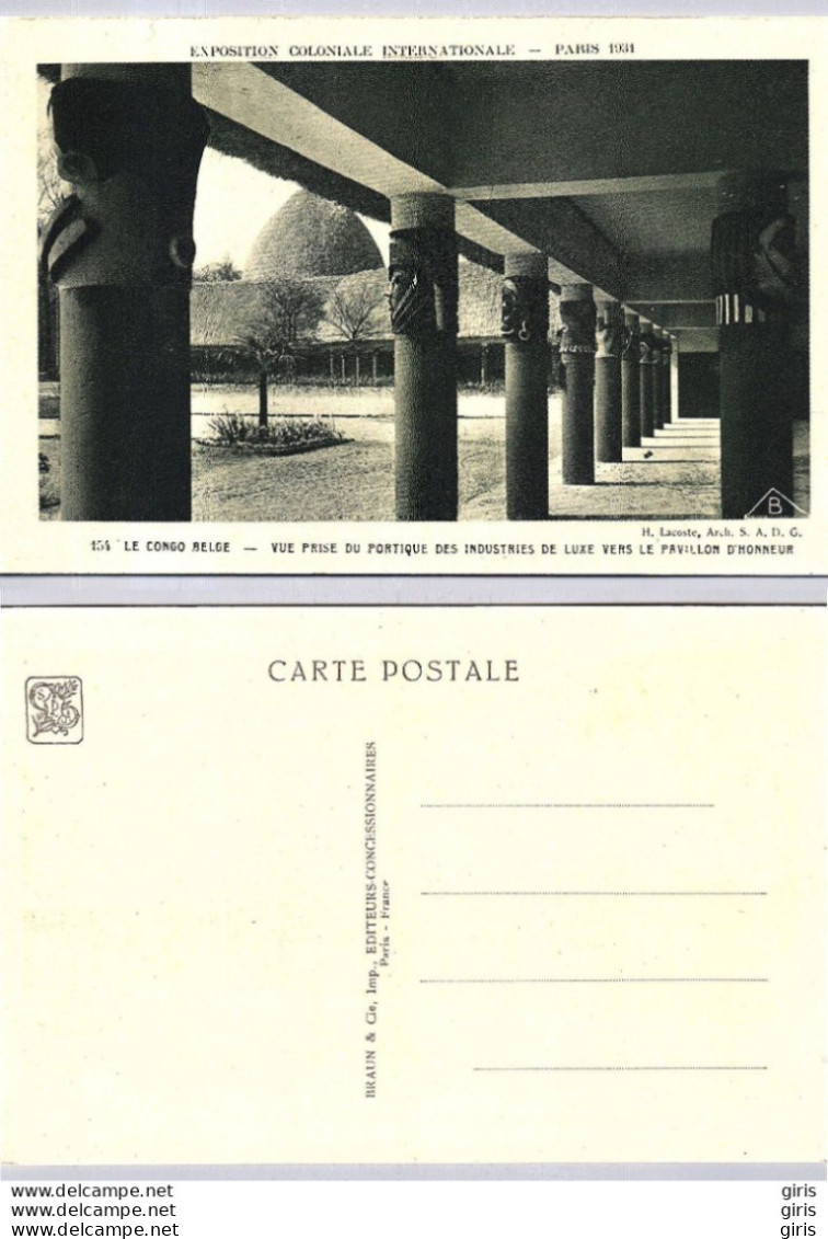 CP - Evénements - Exposition Coloniale Internationale Paris 1931 - Le Congo Belge Vu Prise Du Portique - Expositions