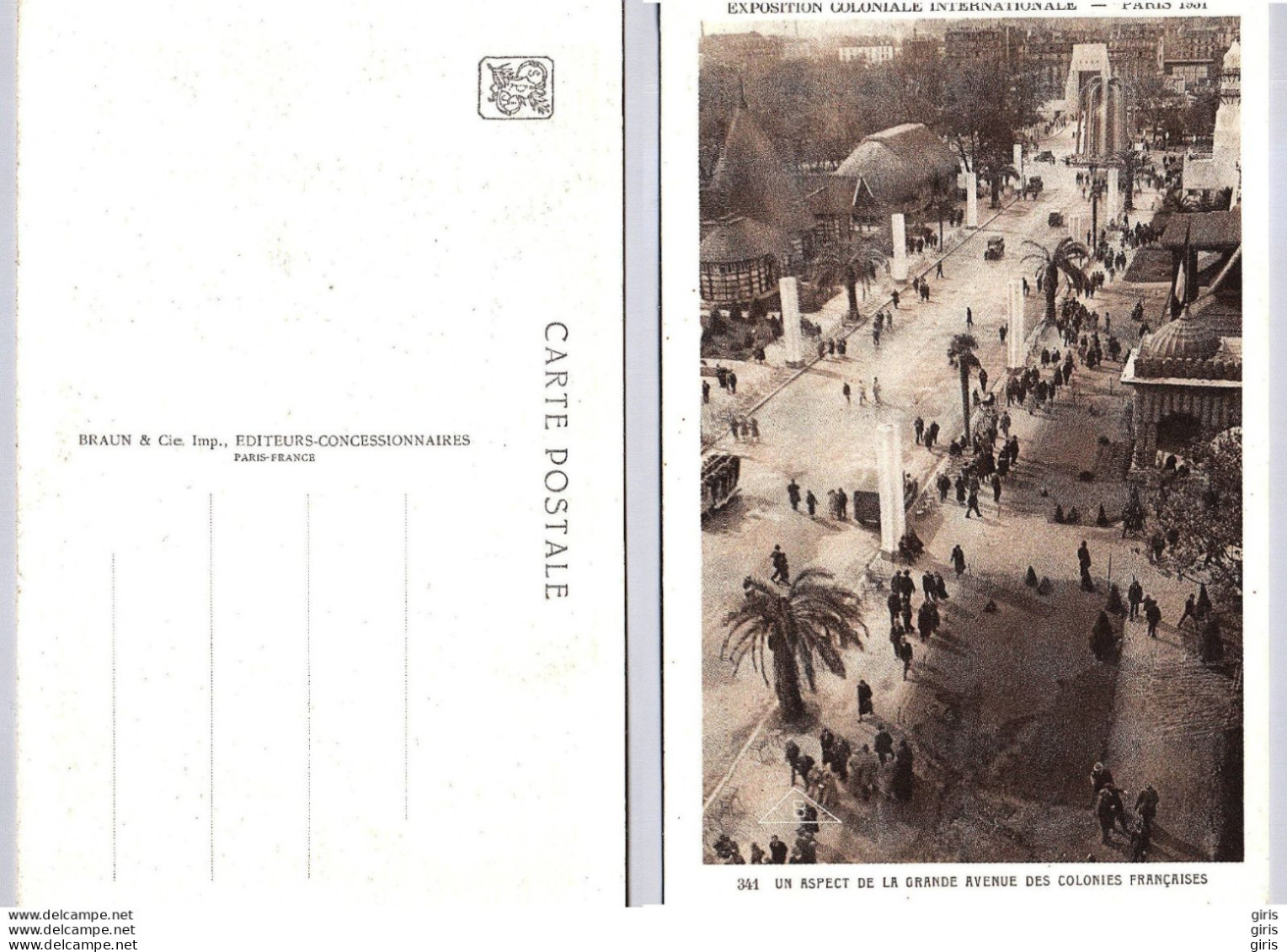 CP - Evénements - Exposition Coloniale Internationale Paris 1931 - Un Aspect De La Grande Avenue Des Colonies Françaises - Expositions