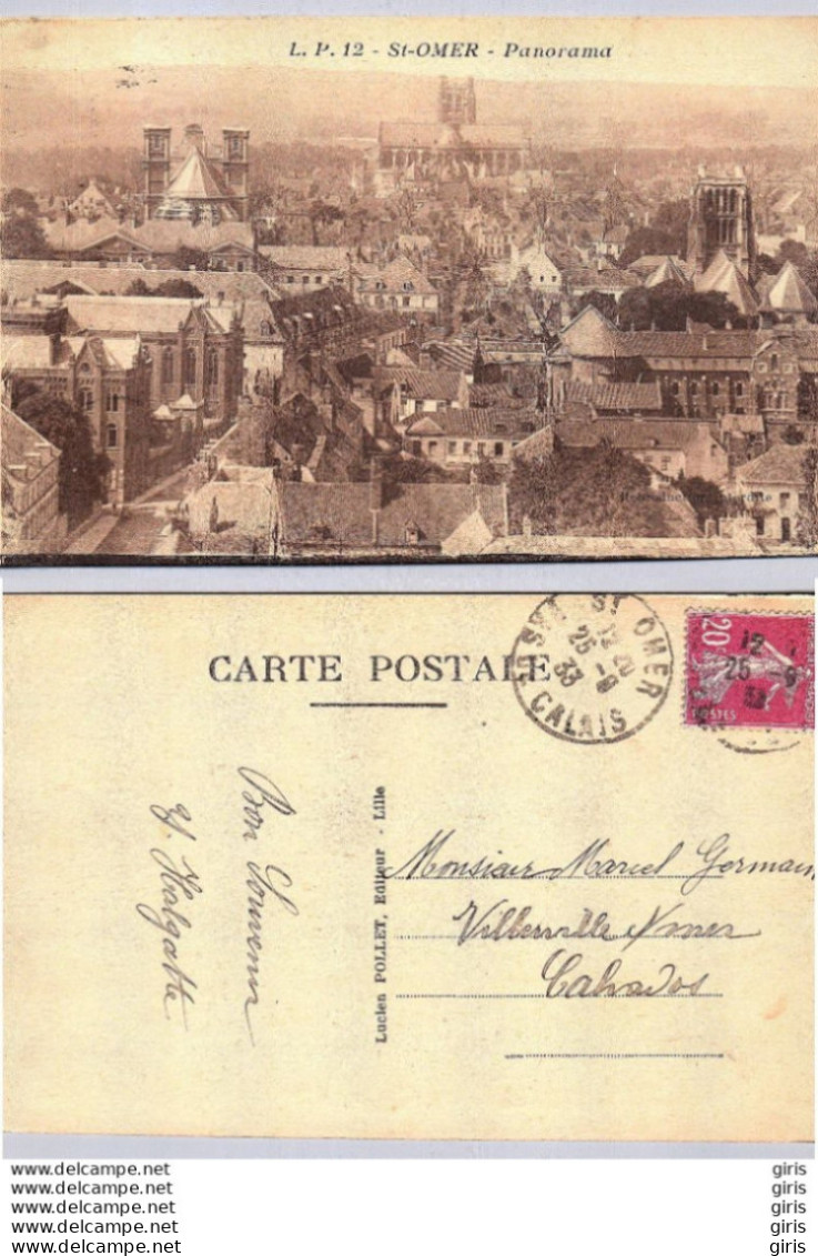 62 - Pas De Calais - Saint Omer - Panorama - Saint Omer