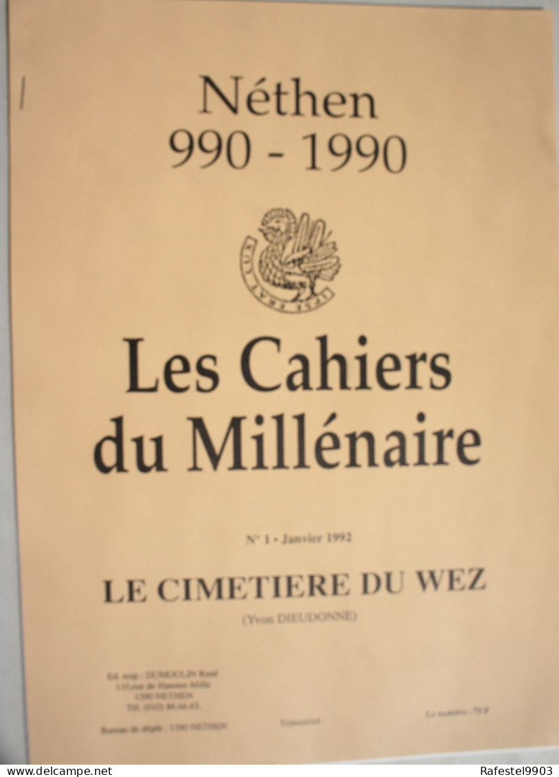 Mélanges néthennoisx2 + Les Cahiers du Millénaire x4  Néthen Région Hamme Mille Beauvechain Brabant Wallon