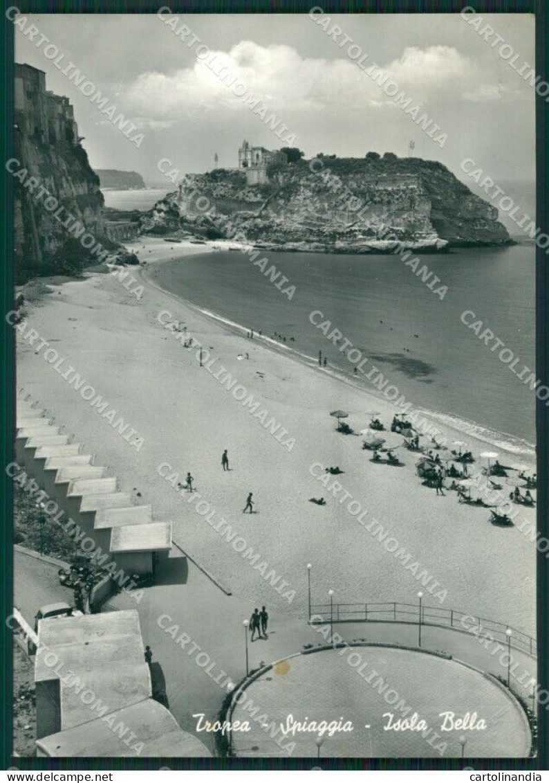 Vibo Valentia Tropea Isola Bella PIEGA Foto FG Cartolina KV7789 - Vibo Valentia