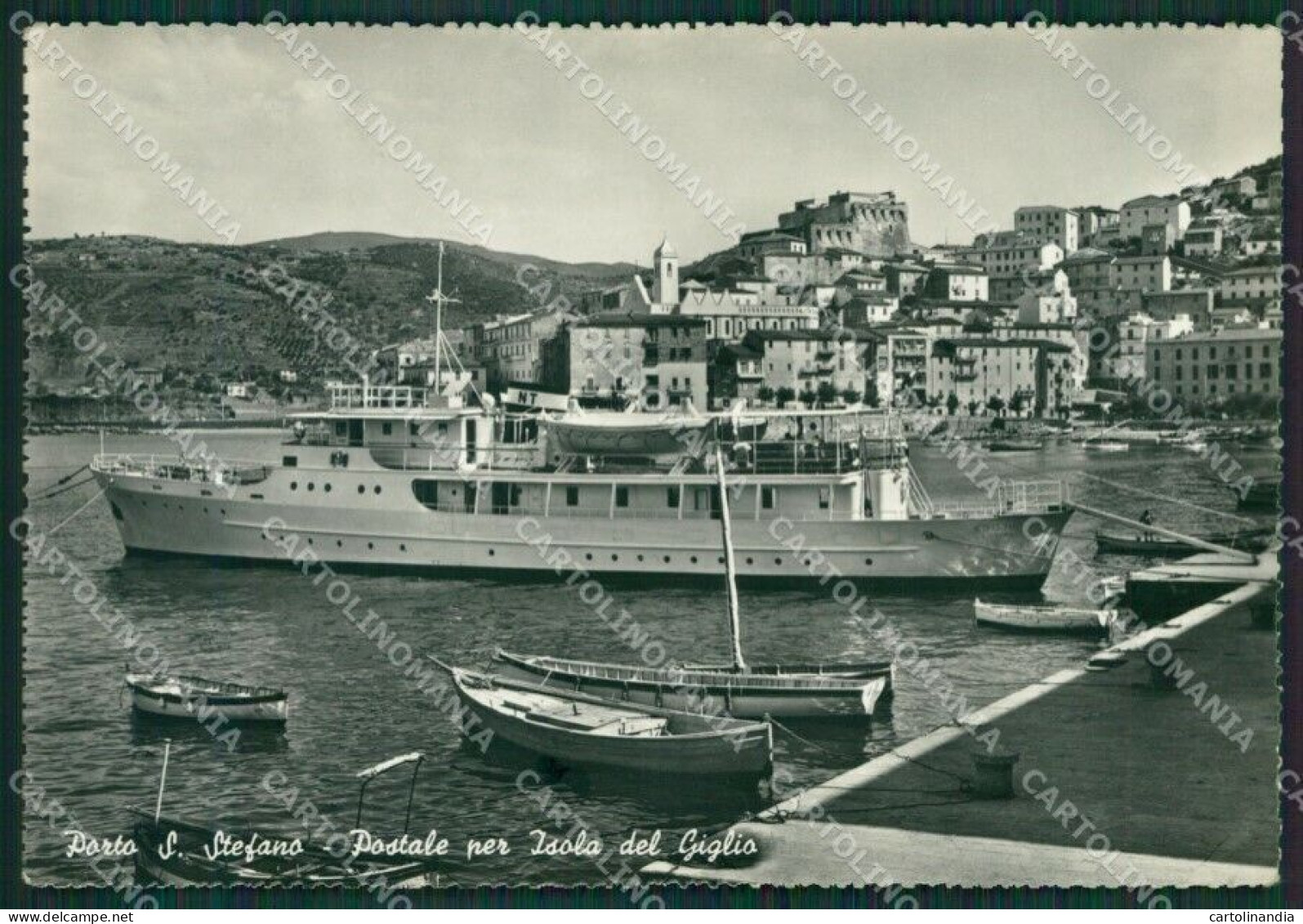 Grosseto Porto Santo Stefano Postale Isola Del Giglio Foto FG Cartolina KV7792 - Grosseto