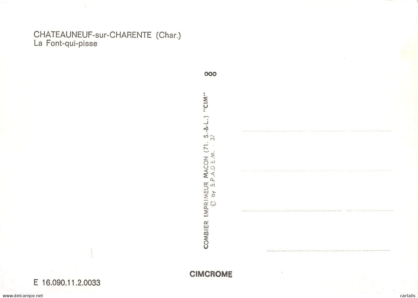 16-CHATEAUNEUF SUR CHARENTE-N°3713-B/0159 - Chateauneuf Sur Charente