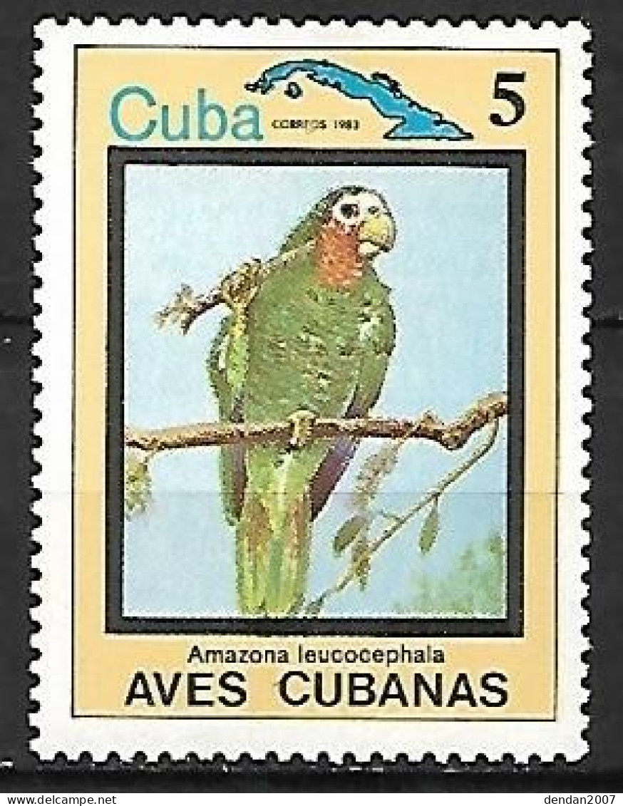 Cuba -MNH ** 1983 :     Cuban Amazon  -  Amazona Leucocephala - Perroquets & Tropicaux