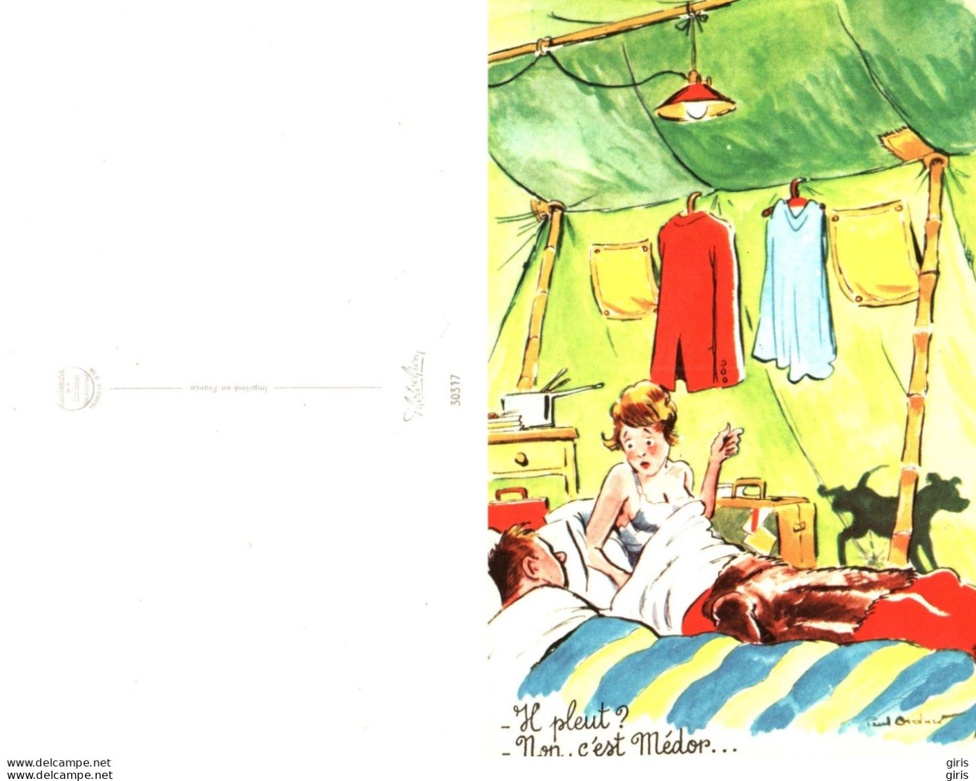 CP - Humour - Illustrateurs - Paul Ordner - Restrictions, Camping Au Salon ..... - Ordner, P.