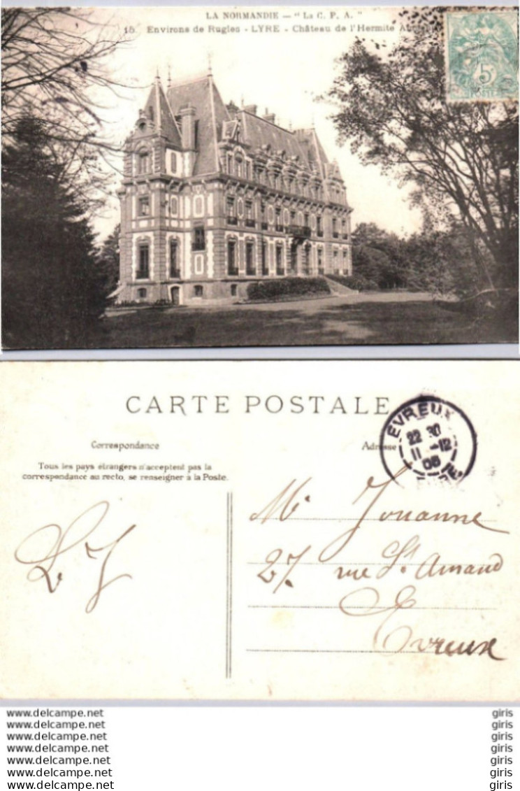 27 - Eure - Environs De Rugles - Château De L'Hermite Ambenay - Lyons-la-Forêt