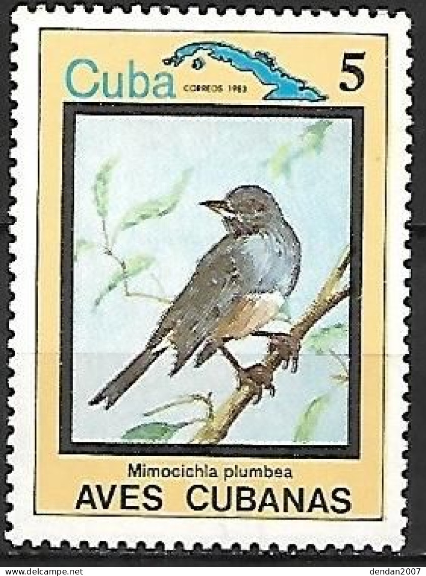 Cuba -MNH ** 1983 :   Red-legged Thrush -   Turdus Plumbeus - Passereaux