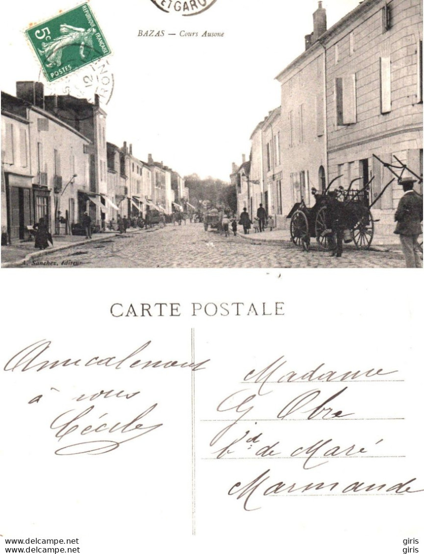33 - Gironde  - Bazas - Cours Ausone - Bazas