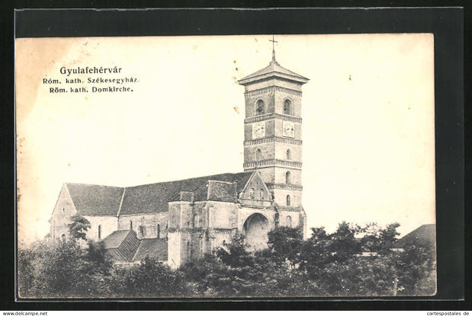 AK Gyulaferhévár, Röm. Kath. Domkirche  - Romania