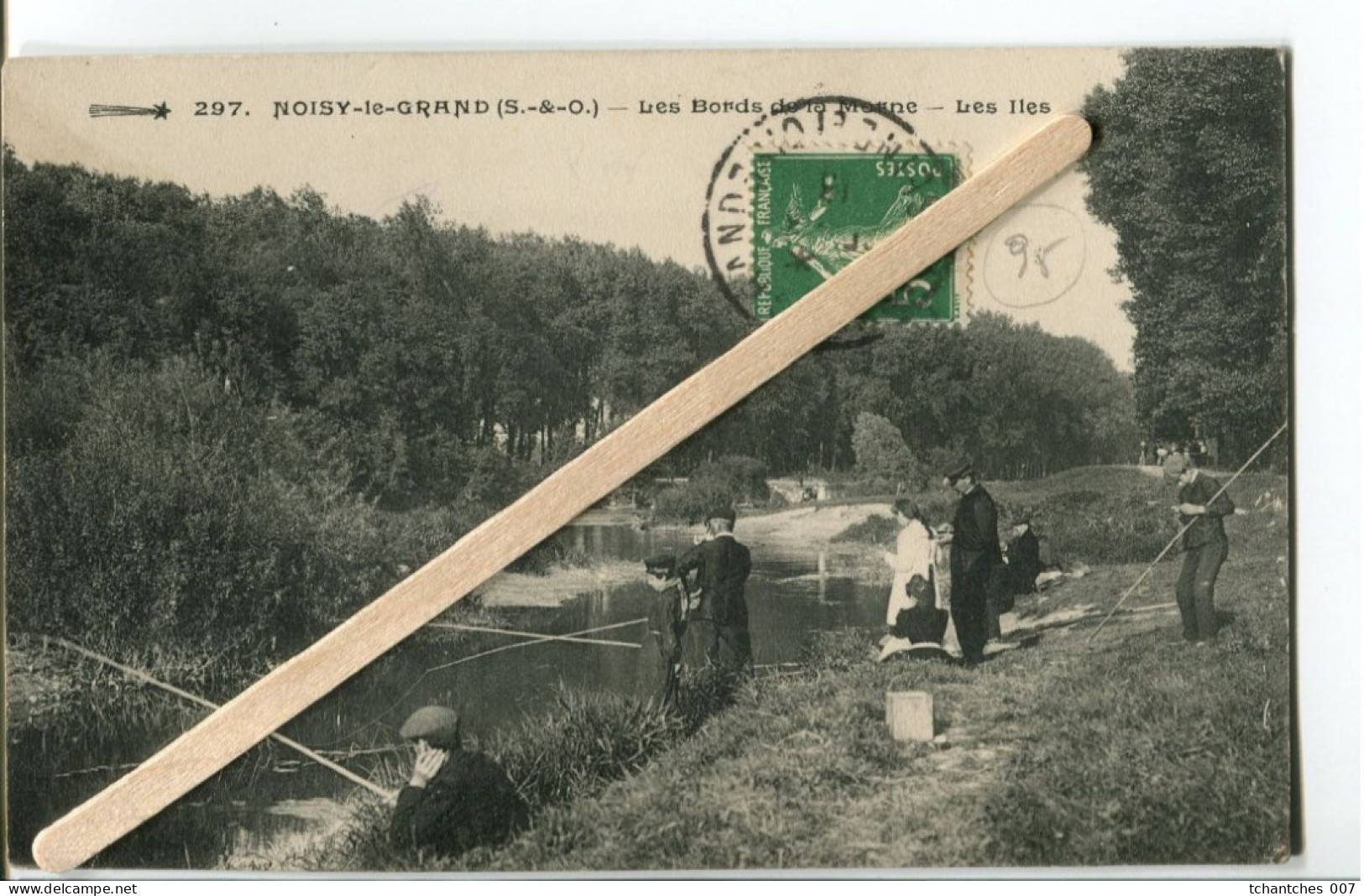 NOISY LE GRAND - LES BORDS DE MARNE - LES ILES -  PECHEURS A LA LIGNE - Noisy Le Grand