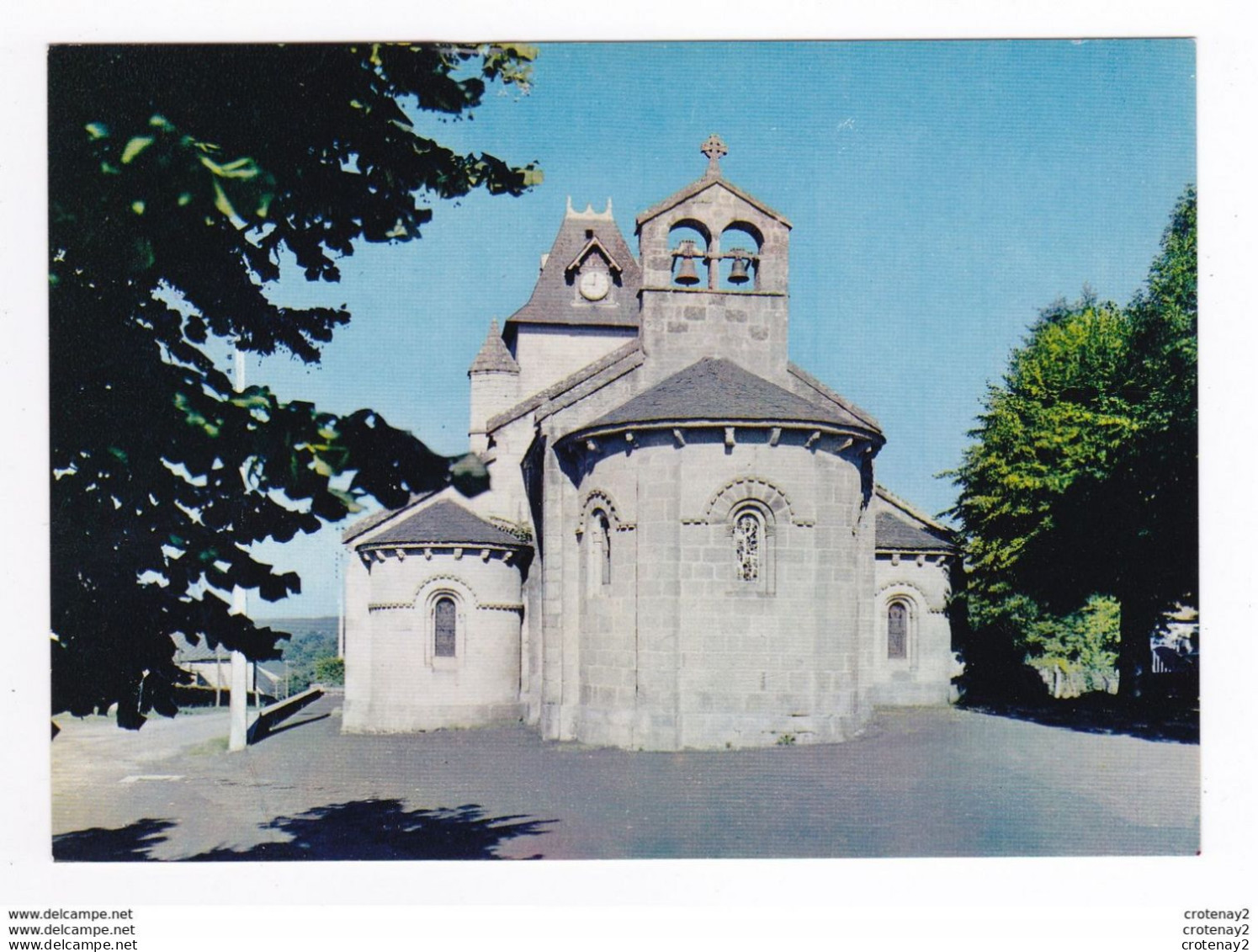 15 CHAMPAGNAC LES MINES Vers Mauriac N°1232 L'Eglise VOIR DOS Photo Sully BORT - Mauriac