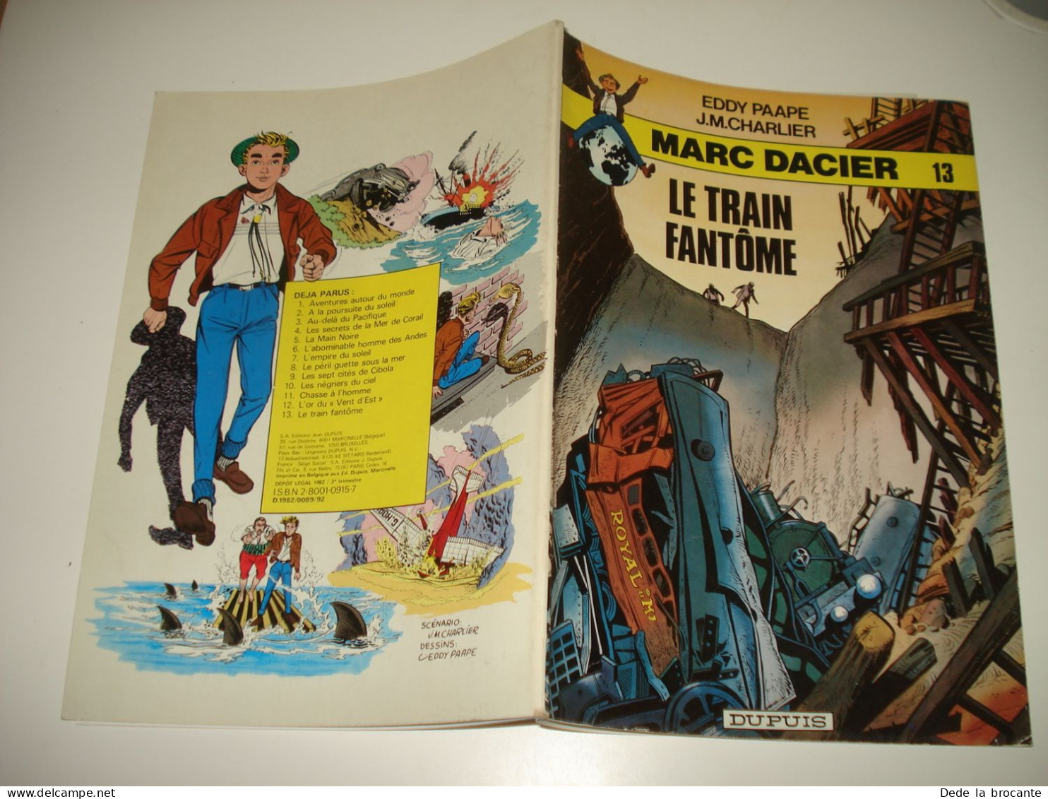 C54 / Marc Dacier N° 13  " Le Train Fantôme " 2em Série - Réédition De 1982 - Autres & Non Classés