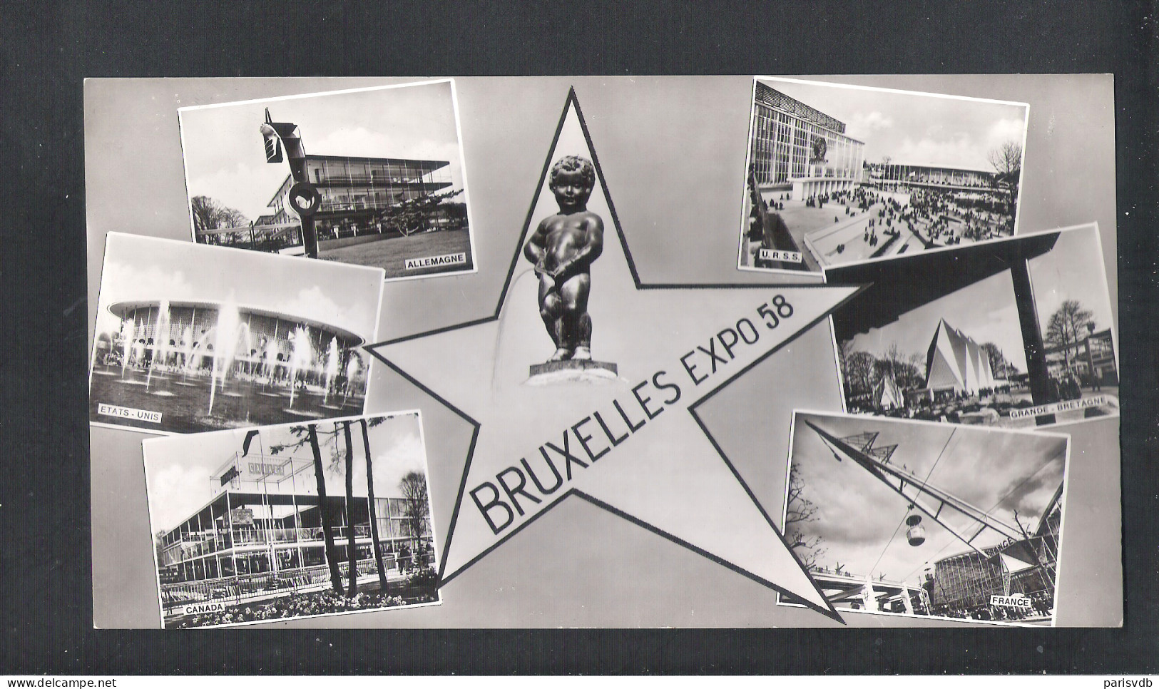 BRUSSEL - BRUXELLES  EXPO  58 - ENKELE BUITENLANDSE PAVILJOENEN   - POSTKAART   21.5 Cm  X  11,5 Cm  (10.356) - Weltausstellungen