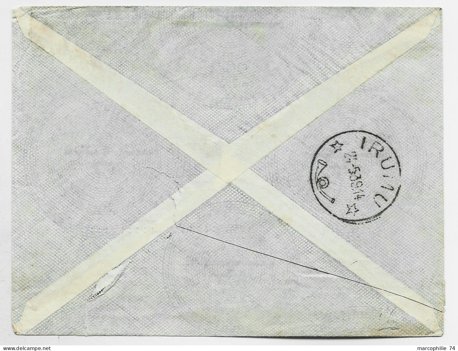 CONGO BELGE PA 4FR50+1FR50 LETTRE COVER AVION KANA LEZ DJUGU KIBALI 1939 TO FRANCE - Briefe U. Dokumente