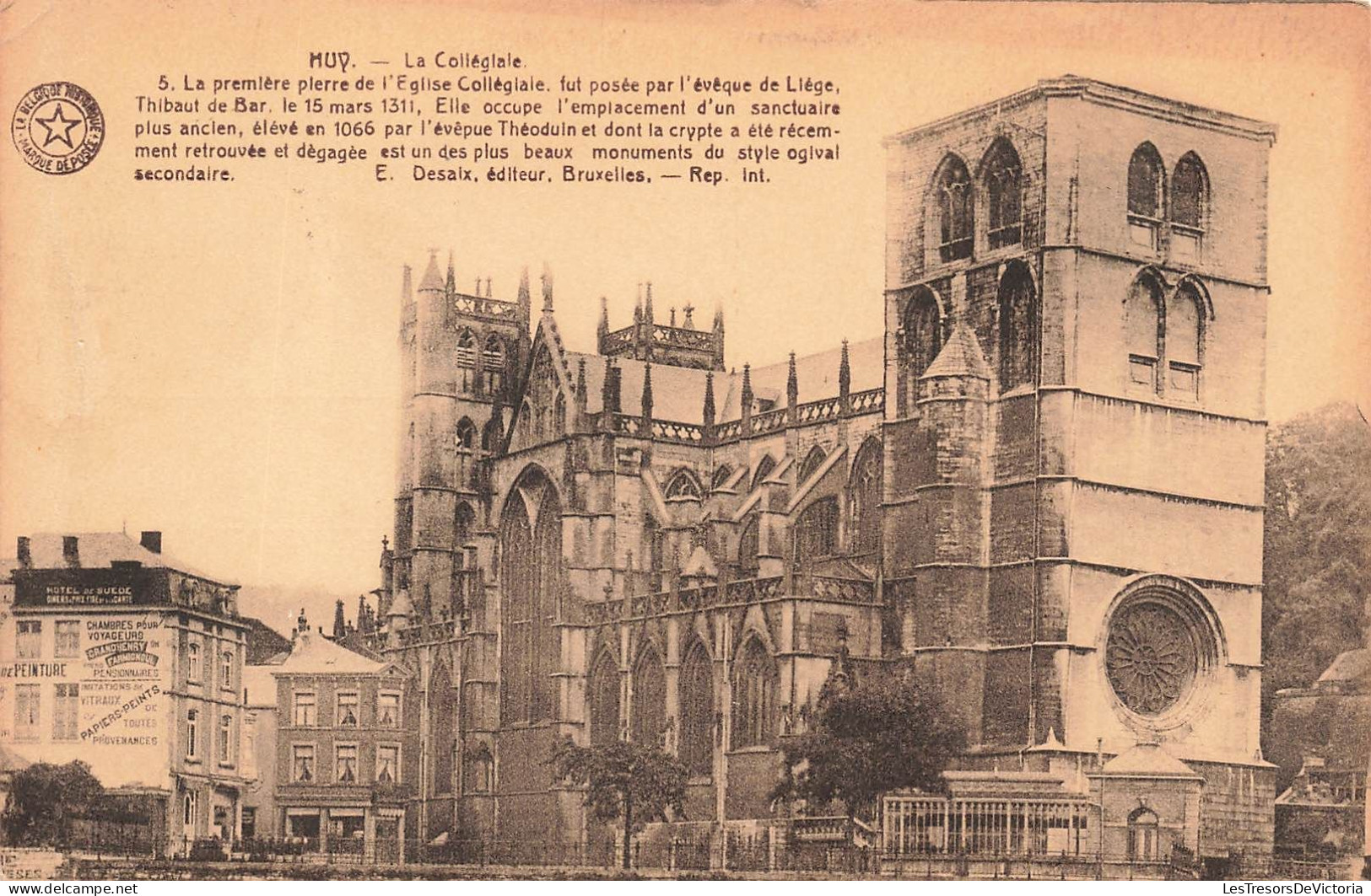 BELGIQUE - Huy - Vue Générale De La Collégiale - Carte Postale Ancienne - Huy