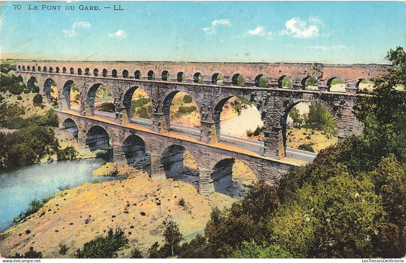 FRANCE - Le Pont Du Gard - L L - Vue Générale - Colorisé - Carte Postale Ancienne - Other & Unclassified