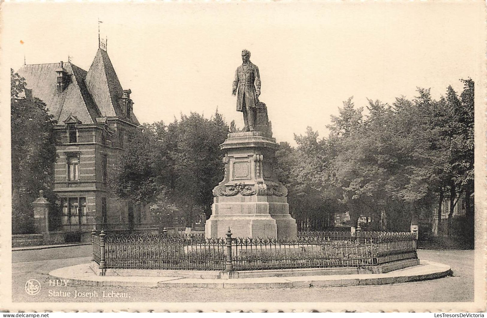 BELGIQUE - Huy - Statue Joseph Lebeau - Carte Postale Ancienne - Hoei