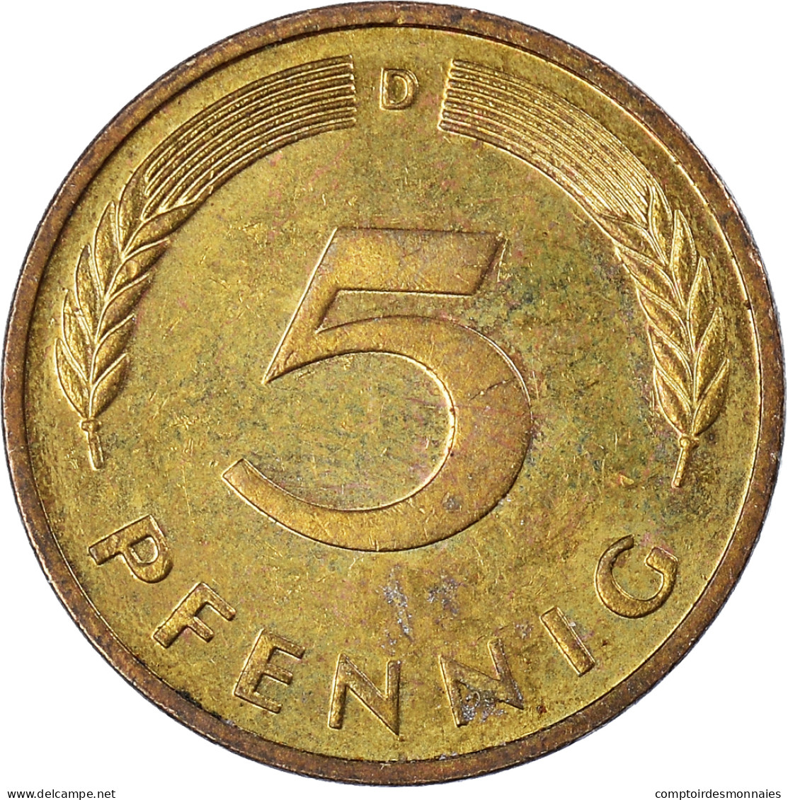 Monnaie, République Fédérale Allemande, 5 Pfennig, 1994 - 5 Pfennig