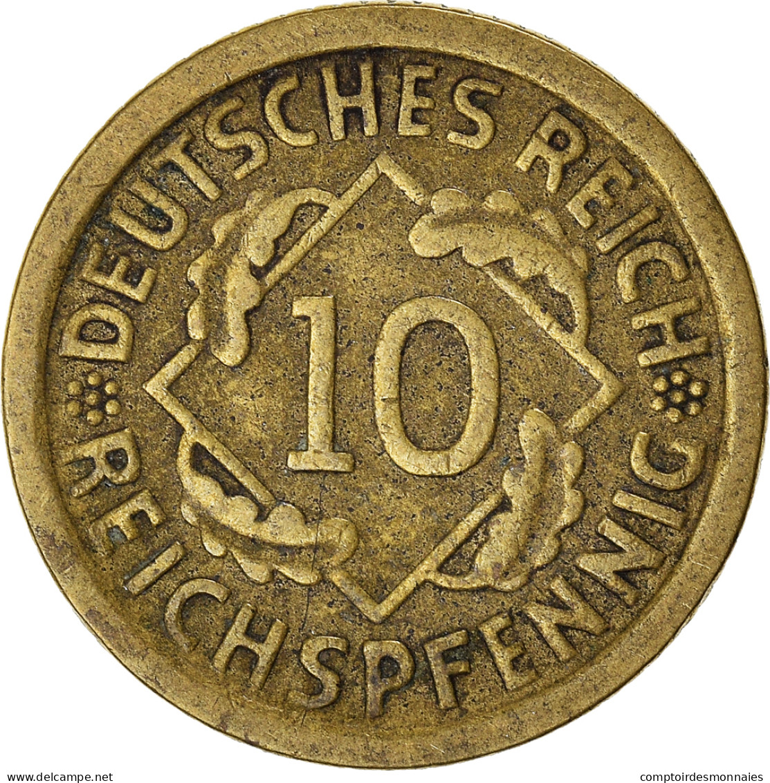 Monnaie, Allemagne, République De Weimar, 10 Reichspfennig, 1929 - 10 Renten- & 10 Reichspfennig