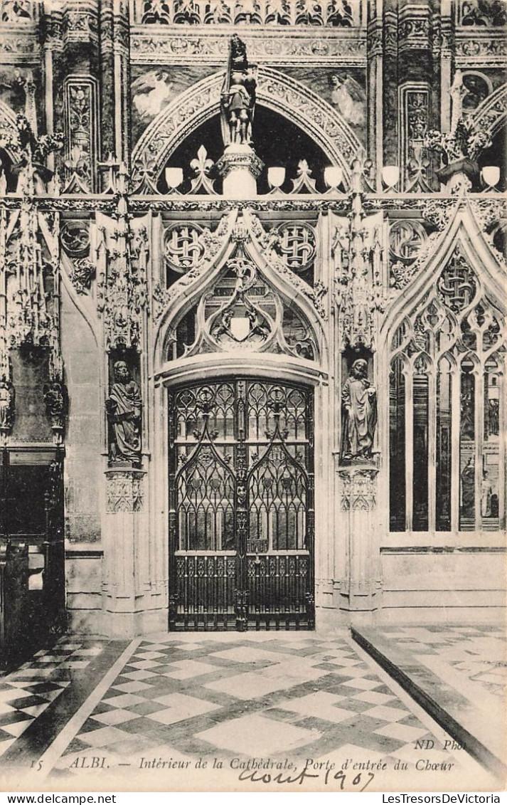 FRANCE - Albi - Vue à L'intérieure De La Cathédrale - Vue Sur La Porte D'entrée Du Chœur - Carte Postale Ancienne - Albi