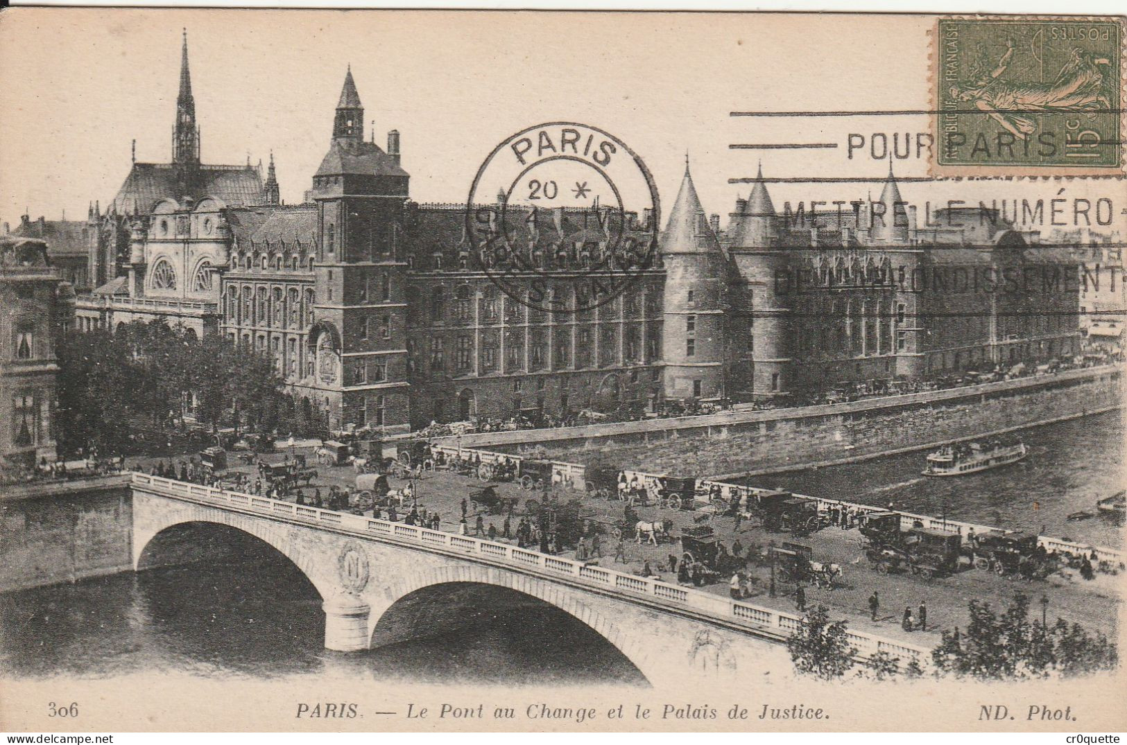 # 75000 PARIS / PONTS en 13 CARTES POSTALES ANCIENNES et DIFFERENTES