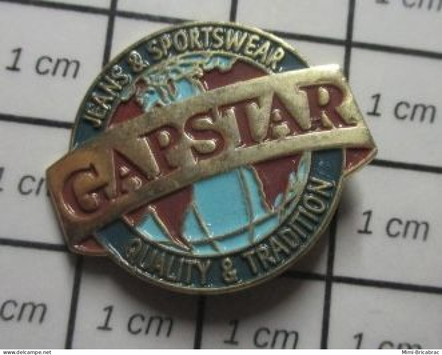 512i Pin's Pins / Beau Et Rare : MARQUES /  GAPSTAR JEANS & SPORTSWEAR QUALITE ET TRADITION - Trademarks