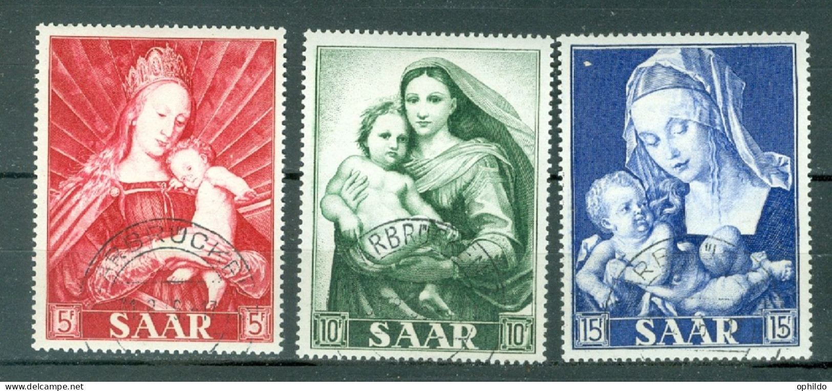 Sarre  Yvert  331/333   Ob TB   - Used Stamps
