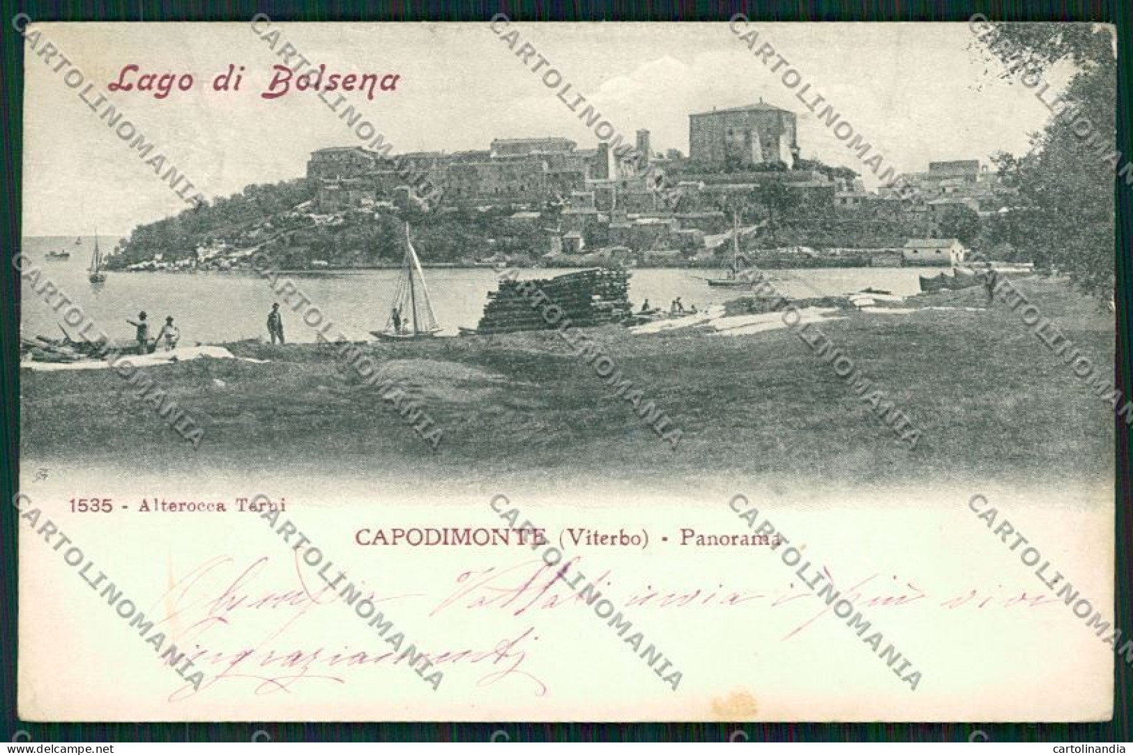 Viterbo Capodimonte Lago Bolsena Alterocca 1535 Cartolina QK4375 - Viterbo