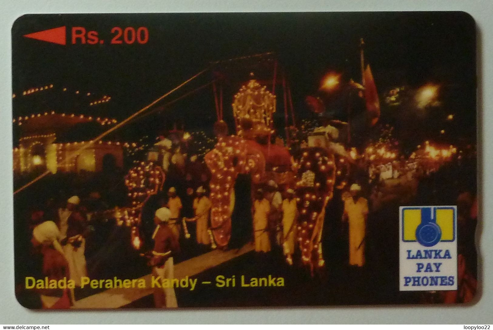 SRI LANKA - GPT - Control Number Error - Dalada Perahera Kandy - RS 200 -  R - Sri Lanka (Ceilán)