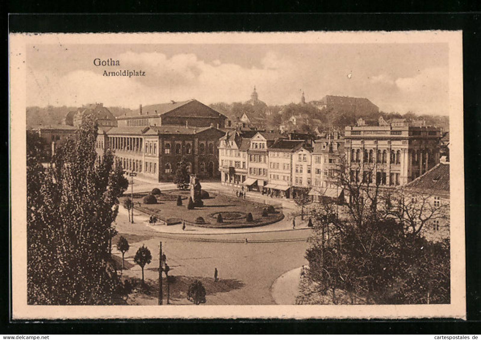 AK Gotha, Arnoldiplatz Aus Der Vogelschau  - Gotha