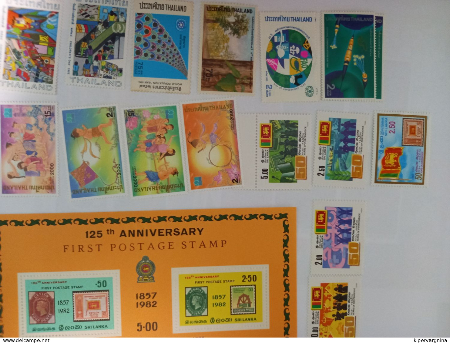 Stamps Of THAILAND And SRI LANKA - Duiken