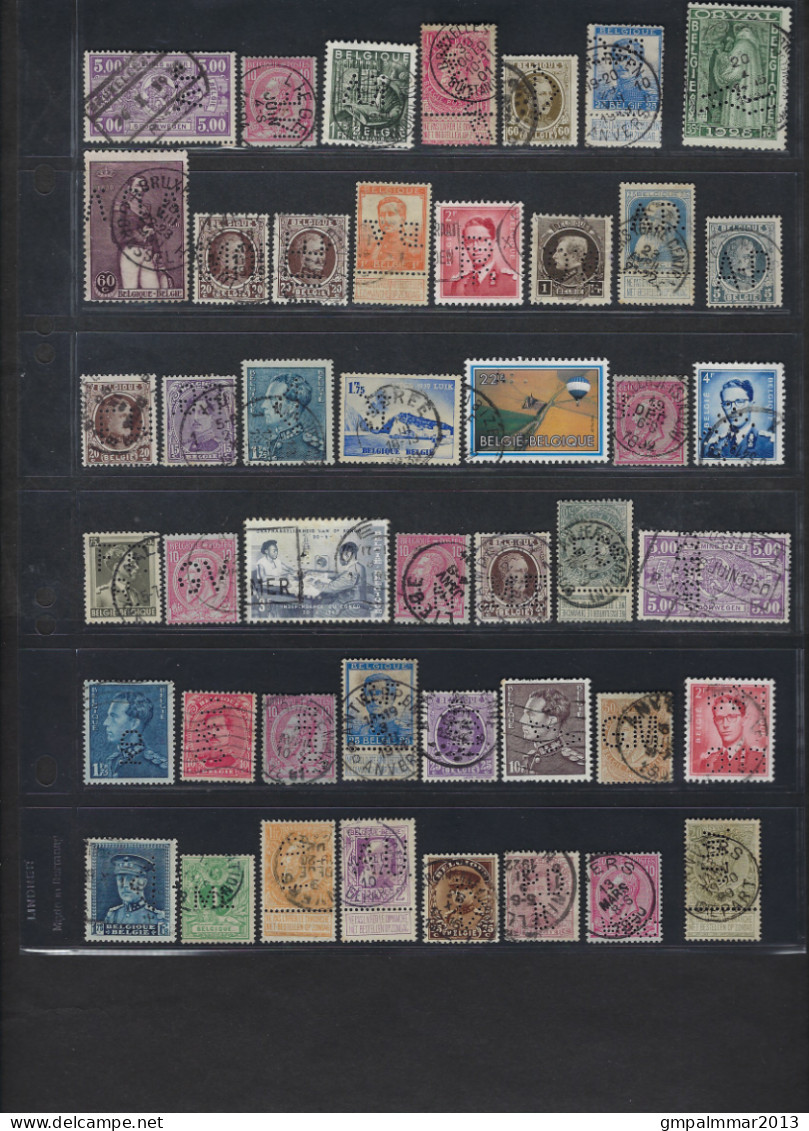 PERFIN Lot Van 45 Zegels NIET NAGEZIEN / UNCHECKED ; Details En Staat Zie 2 Scans ! LOT 276 - Non Classificati