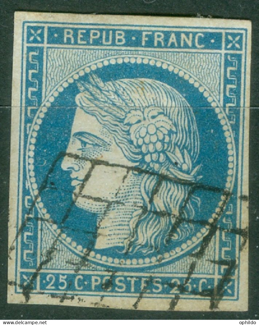 France   4  Ob      Voir Scan Et Description   - 1849-1850 Cérès