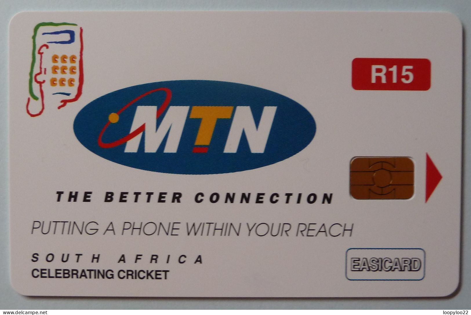 SOUTH AFRICA - MTN - Specimen Without Control - Celebrating Cricket - R15 - Südafrika