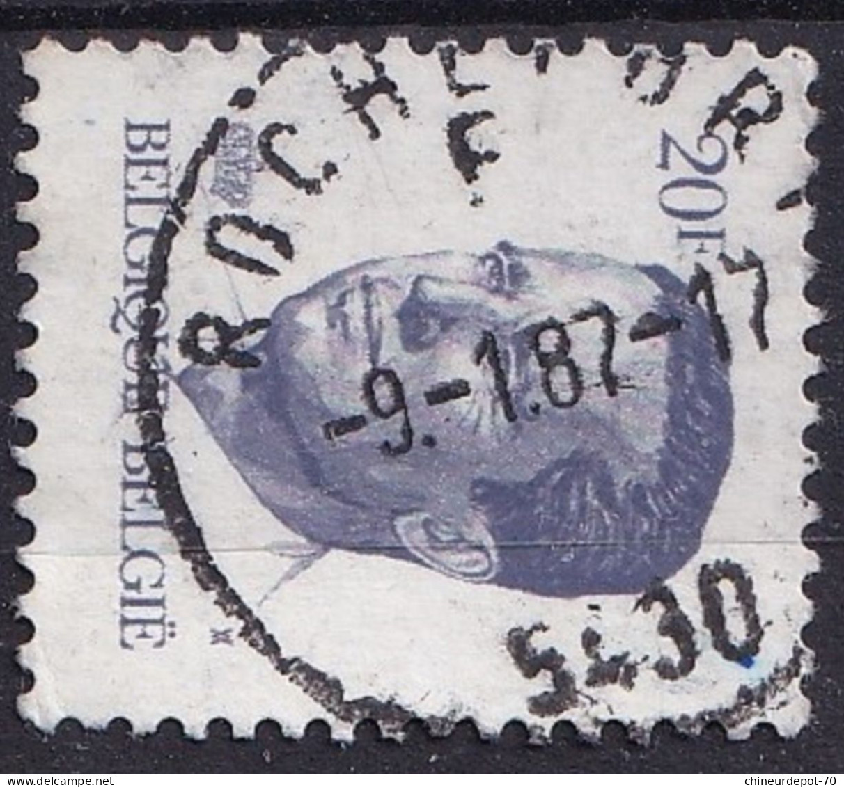 ROI CACHET ROCHEFORT - Used Stamps